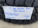 17" Jeep Wrangler Rubicon OEM 95730 9327 wheels rims Gladiator FALKEN A/T 33" Texas Truck Tire