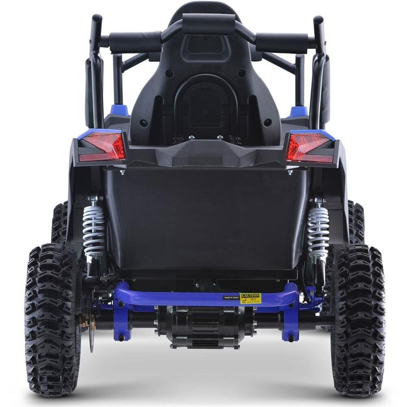 MotoTec Raider Children's UTV 48v 1200w Full Suspension Blue