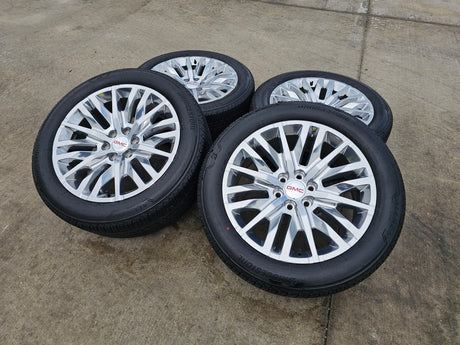 22" GMC Sierra Yukon DENALI Silverado OEM 5921 wheels rims 2024 2025 2026 NEW Texas Truck Tire