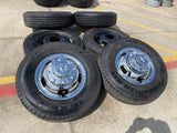 17" Dodge Ram 3500 Dually 8x200 wheels rims 2703 2704 OEM 2024 2025 2026 Texas Truck Tire