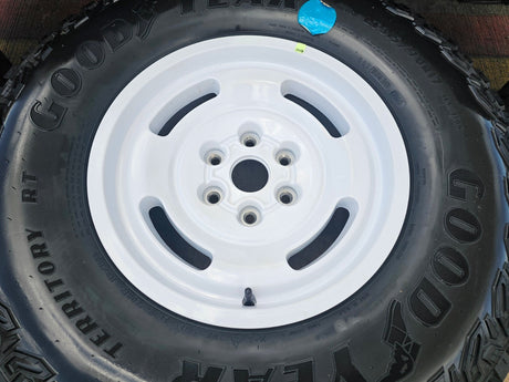 17" Ford Bronco HERITAGE Limited Edition wheels rims white 2025 2026 NEW Texas Truck Tire