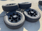 20" Ford F-250 F-350 OEM black TREMOR 10299 10484 wheels rims 2023 2024 2025 NEW Texas Truck Tire