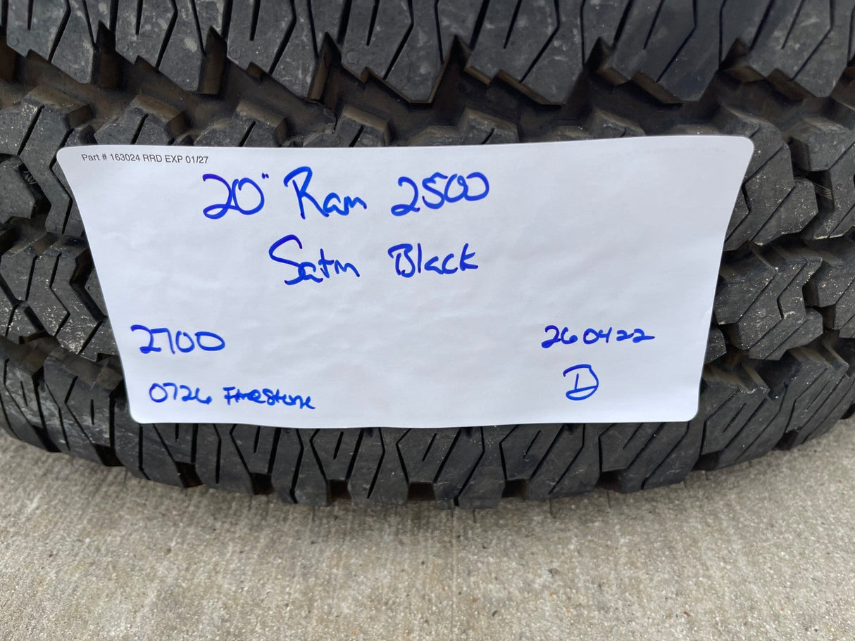 20" Dodge Ram 2500 3500 LARAMIE OEM 2700 wheels rims 2024 2025 2026 2027 NEW Texas Truck Tire
