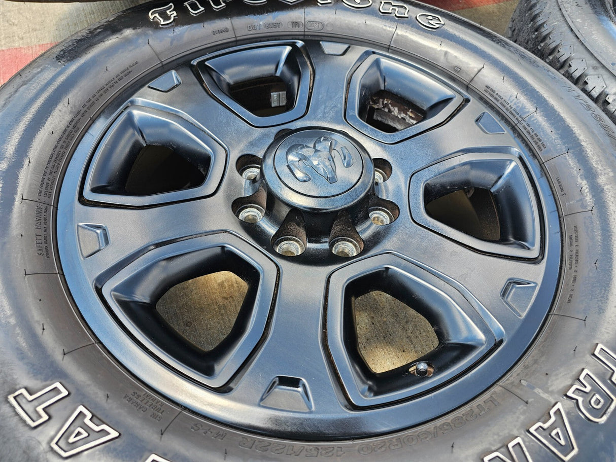 20" Dodge Ram 2500 3500 OEM 2477 black wheels rims tires Texas Truck Tire