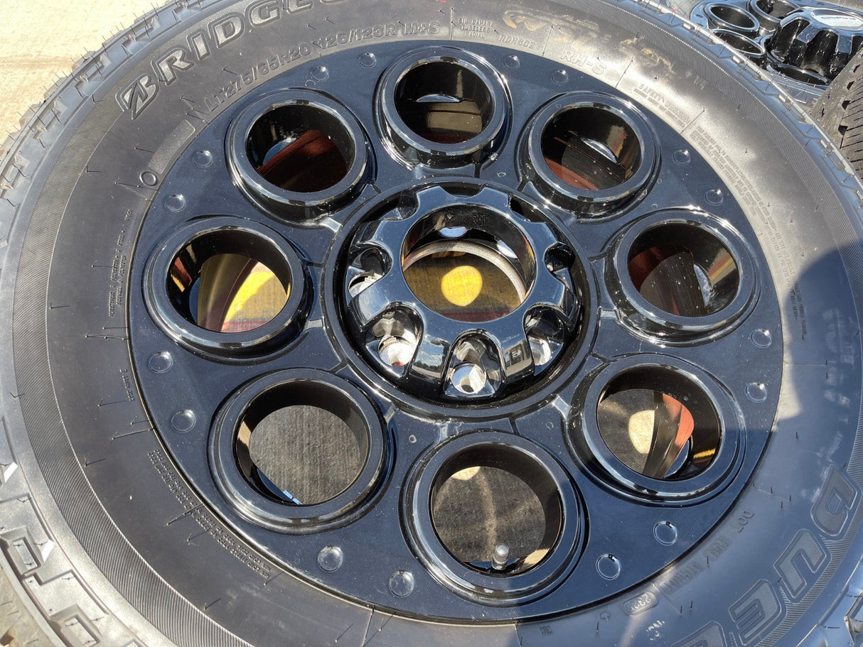 20" Ford F-250 F-350 OEM black Lariat 10299 10484 wheels rims 2024 2025 2026 NEW Texas Truck Tire