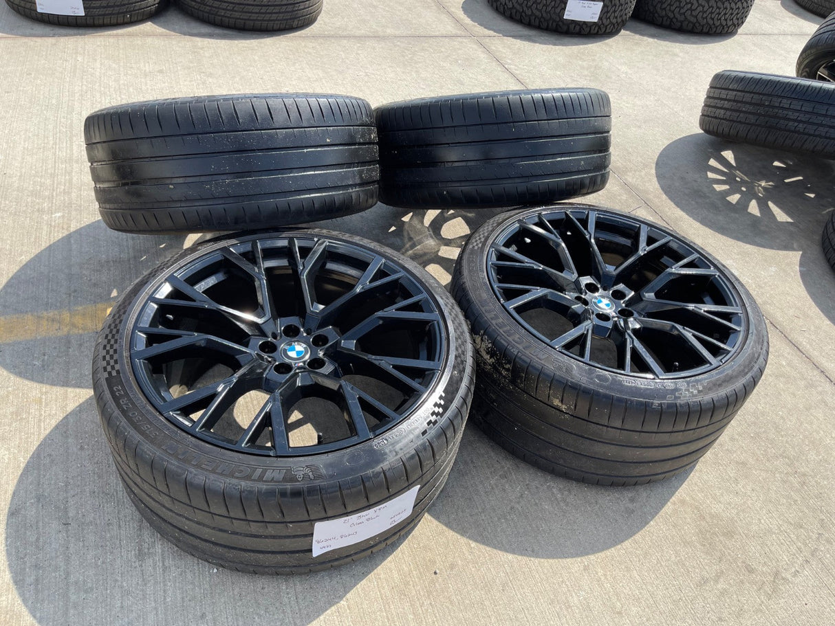 21" + 22" BMW OEM X5M X6M Series OEM 86244 86243 wheels rims MICHELIN Texas Truck Tire