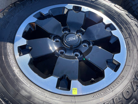 18" Ford Bronco BADLANDS OEM black wheels rims 10282 Ranger 2024 2025 TOYO NEW Texas Truck Tire