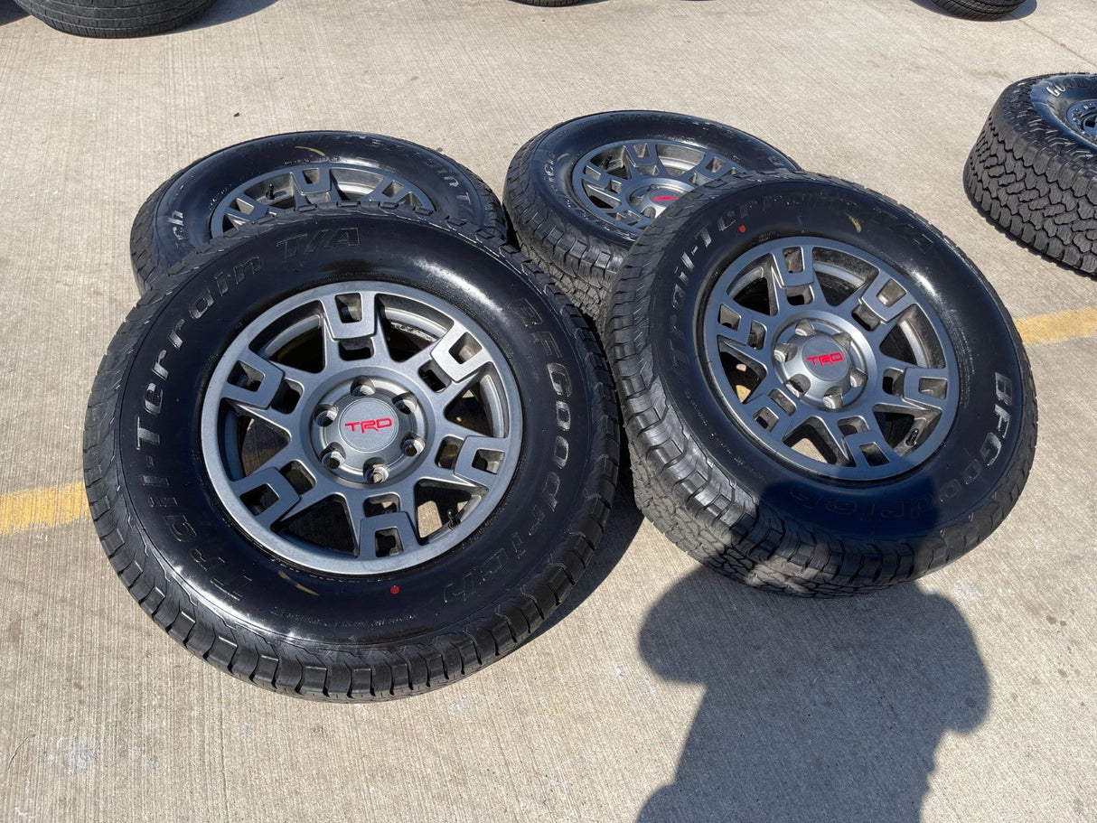 17" Toyota Tacoma 4Runner OEM wheels rims gray 75167 TRD FJ tires BFG NEW Texas Truck Tire