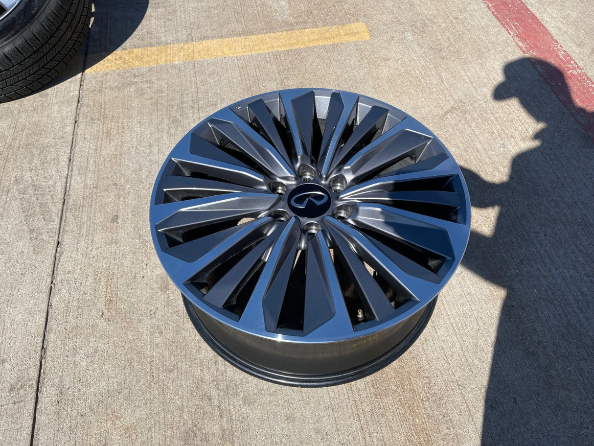 (1) 22" Infiniti QX80 QX56 Nissan Titan Armada OEM 94236 wheel rim 2025 2026 Texas Truck Tire