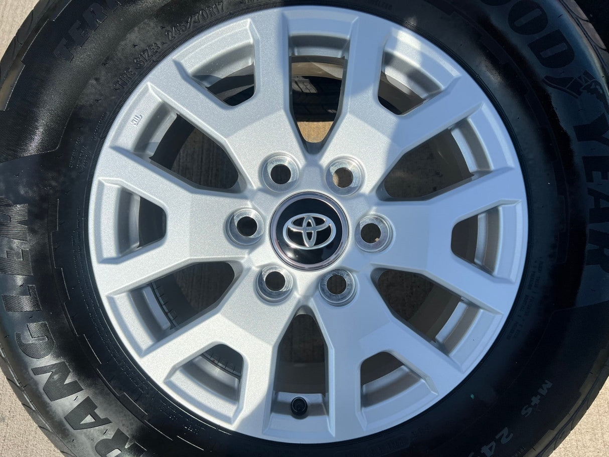 17" Toyota Tacoma 4Runner TRD OEM 94254 10637 wheels rims 2025 2026 GOODYEAR NEW Texas Truck Tire