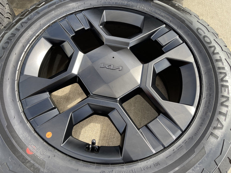 18" Kia Telluride X-PRO OEM wheels rims Sorento Sedona CONTINENTAL 2026 2027 NEW Texas Truck Tire