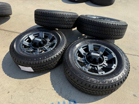 20" Ford F-250 F-350 OEM gray Lariat 10485 10296 wheels rims tires BRIDGESTONE Texas Truck Tire