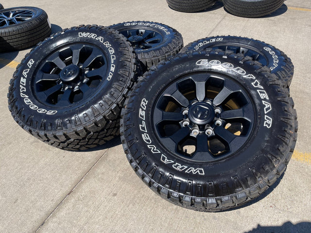 17" Ram 2500 3500 Laramie Power Wagon OEM wheels rims 2599 tires 2024 2025 NEW Texas Truck Tire