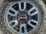 20" GMC Sierra AT4 2500 3500 OEM wheels rims 5950 Silverado NITRO 35" Texas Truck Tire