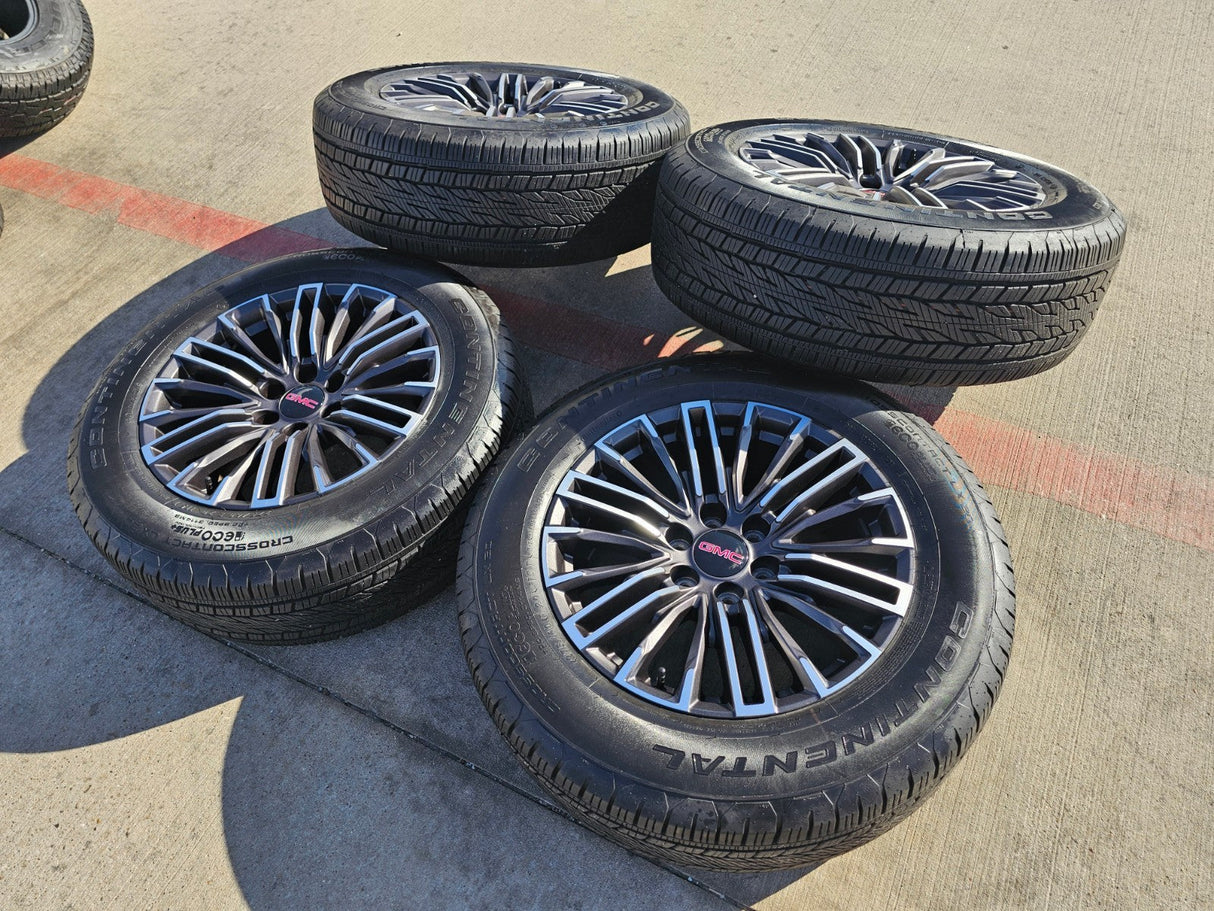 20" GMC Sierra Yukon Chevy Silverado OEM wheels rims 2024 2025 2026 NEW Texas Truck Tire