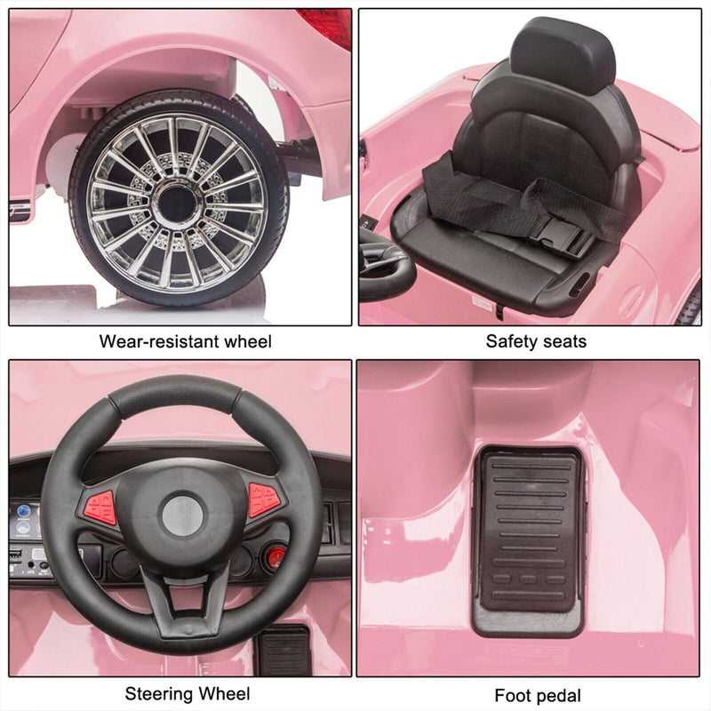 Electric Ride-On Car for Kids with Remote Control, Music, and LED Lights - Perfect Gift for Young Drivers!