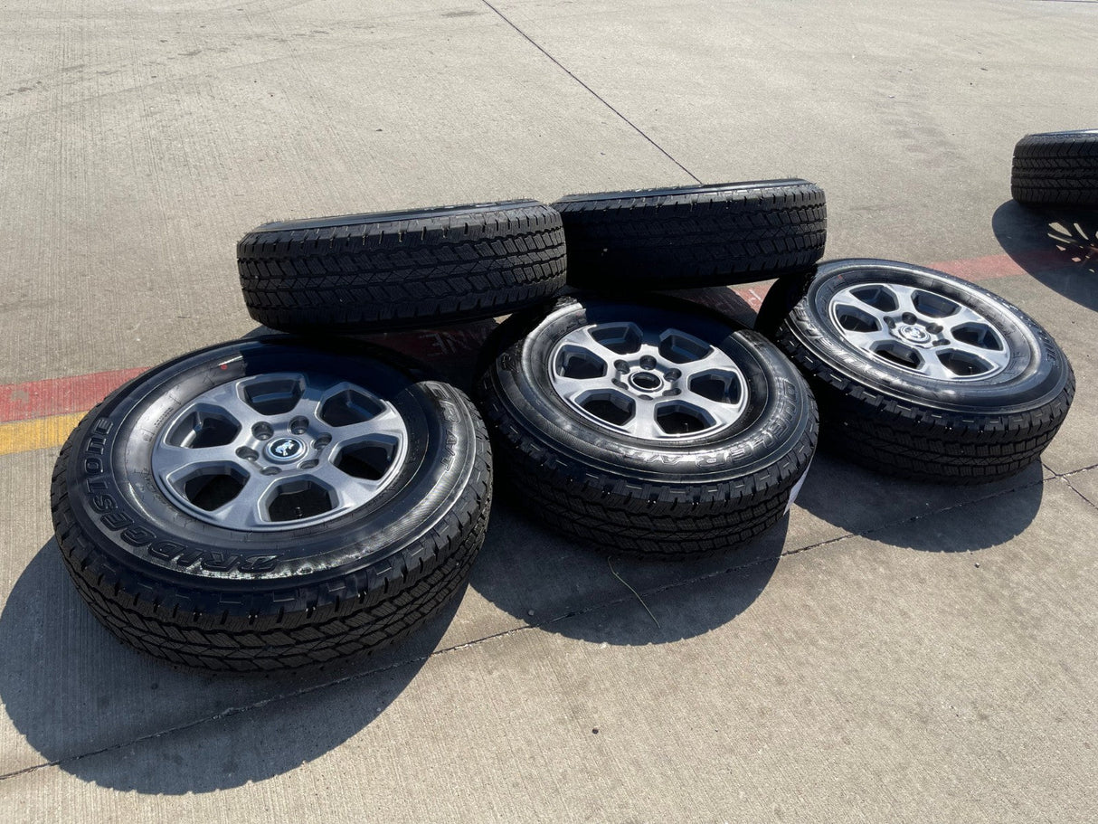 17" Ford Bronco HERITAGE wheels rims OEM tires NEW 10384 NEW Texas Truck Tire