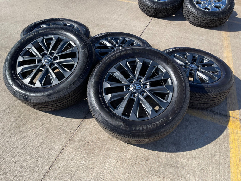 (5) 20" Toyota Land Cruiser OEM wheels rims 94057 Tundra Sequoia 2024 2025 2026 Texas Truck Tire