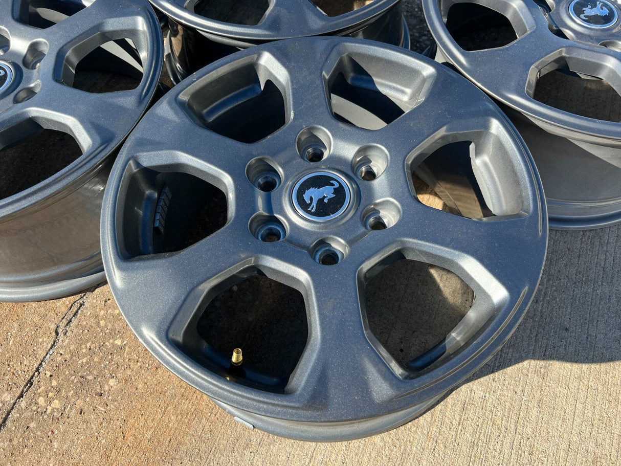 (5) 17" Ford Bronco 2023 2024 2025 2026 wheels rims 10384 OEM Ranger GRAY NEW Texas Truck Tire