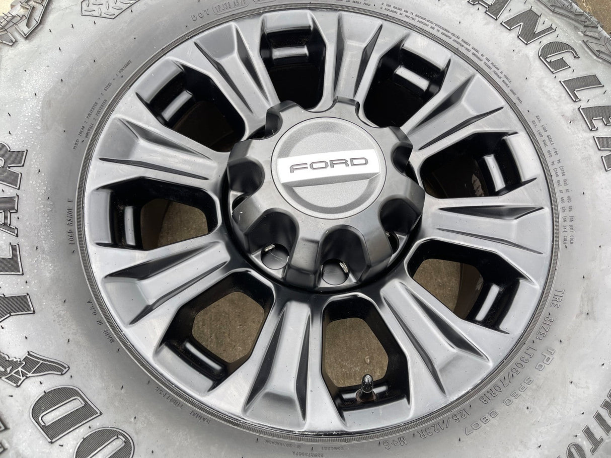 18" Ford F-250 F-350 TREMOR OEM rims wheels 10097 tires GOODYEAR 35" Texas Truck Tire