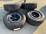 17" Ford F-150 Raptor OEM BEADLOCK rims wheels 10459 95210 BFG KO2 35" tires Texas Truck Tire