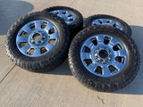 20" Ford F-250 F-350 OEM KING RANCH 10295 25085 10552 chrome wheels rims tires Texas Truck Tire