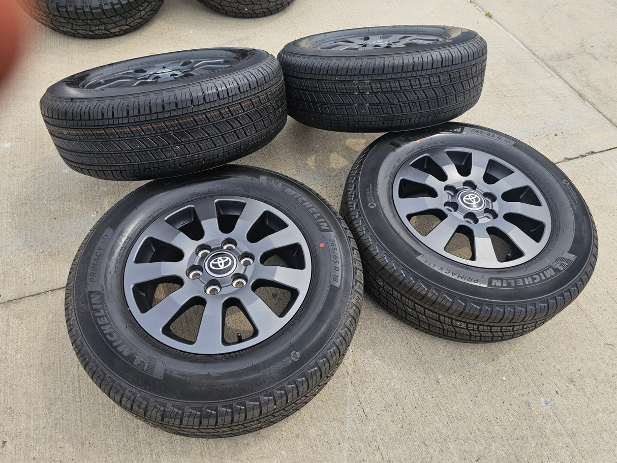18" Toyota Land Cruiser OEM TRD wheels rims 95952 Tundra Sequoia MICHELIN NEW Texas Truck Tire