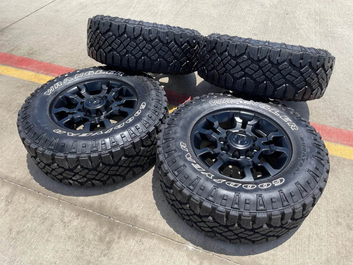 17" Ram 2500 3500 Laramie Power Wagon OEM wheels rims tires 2025 2026 NEW Texas Truck Tire
