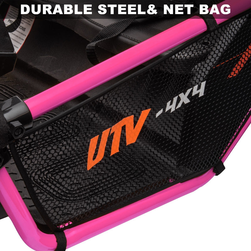 24V Kids 2-Seater Ride-On UTV Truck with 300W Motor, Remote Control, and EVA Tires - Pink