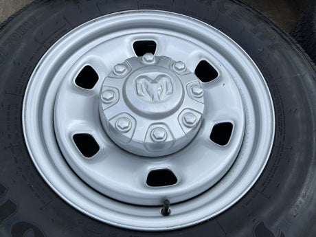 17" Ram 2500 3500 Laramie Power Wagon OEM 2497 wheels rims 2024 2025 2026 NEW Texas Truck Tire