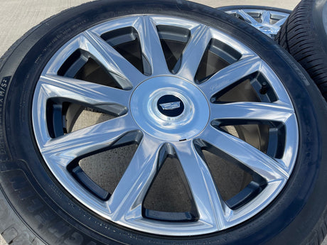 22" Cadillac Escalade Platinum OEM ORIGINAL 95078 wheels rims 2024 2025 2026 NEW Texas Truck Tire
