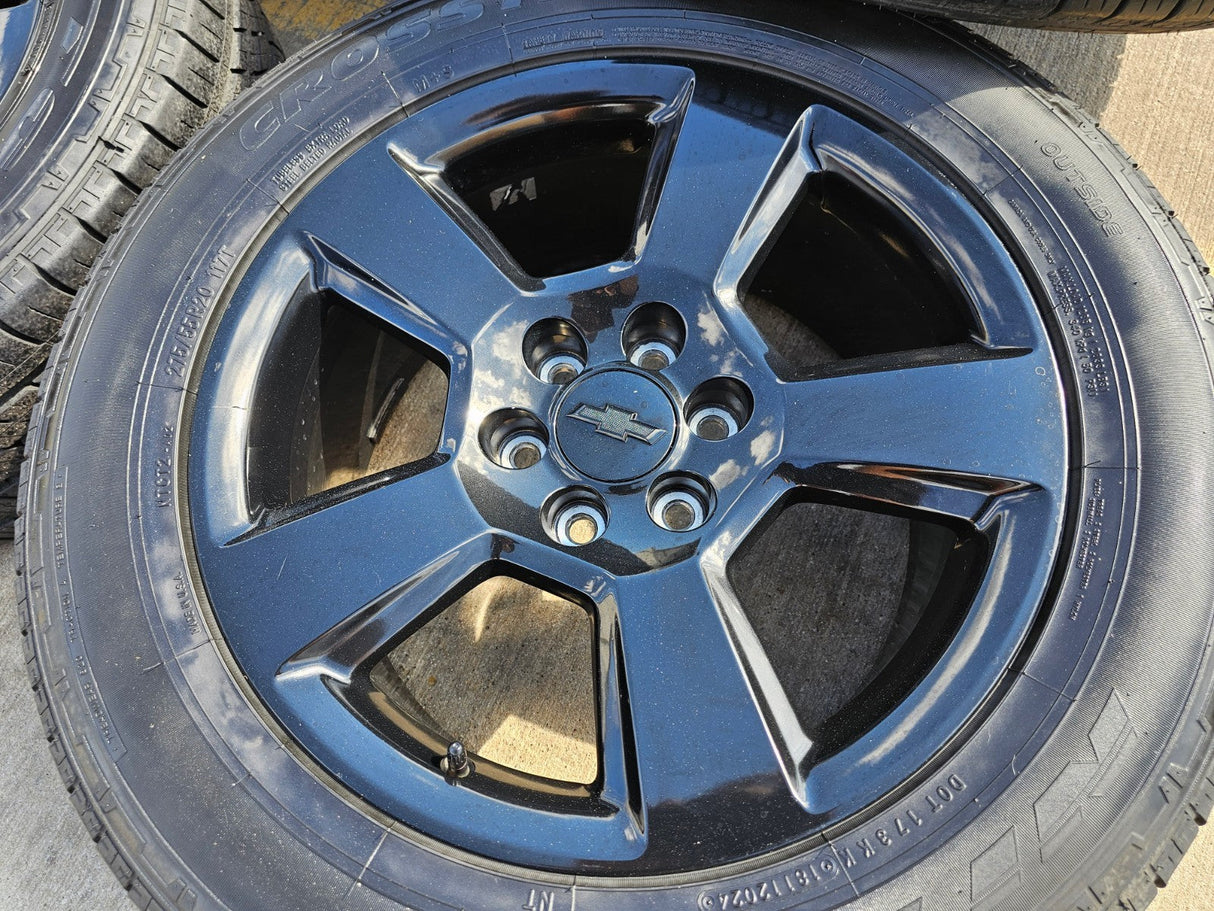 20" Chevy Silverado 1500 Tahoe Suburban OEM wheels rims 5652 5754 tires GMC Texas Truck Tire