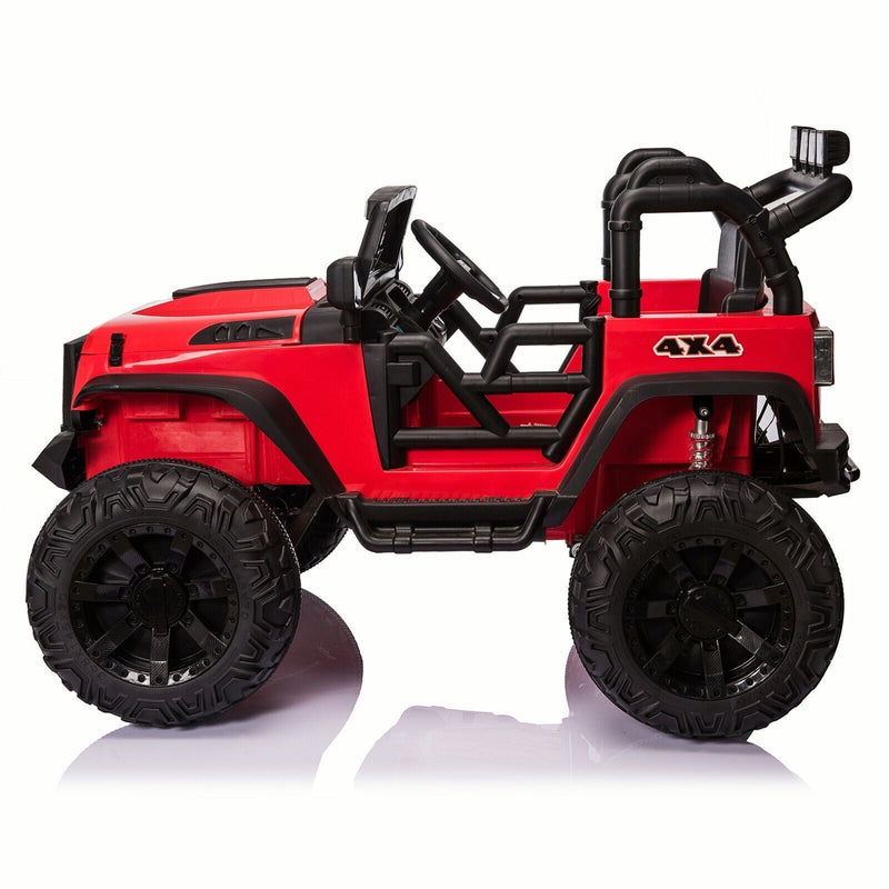 24V Battery-Powered Kids Ride On Truck with Trailer and RC Control - 3 Speeds, Camo Design