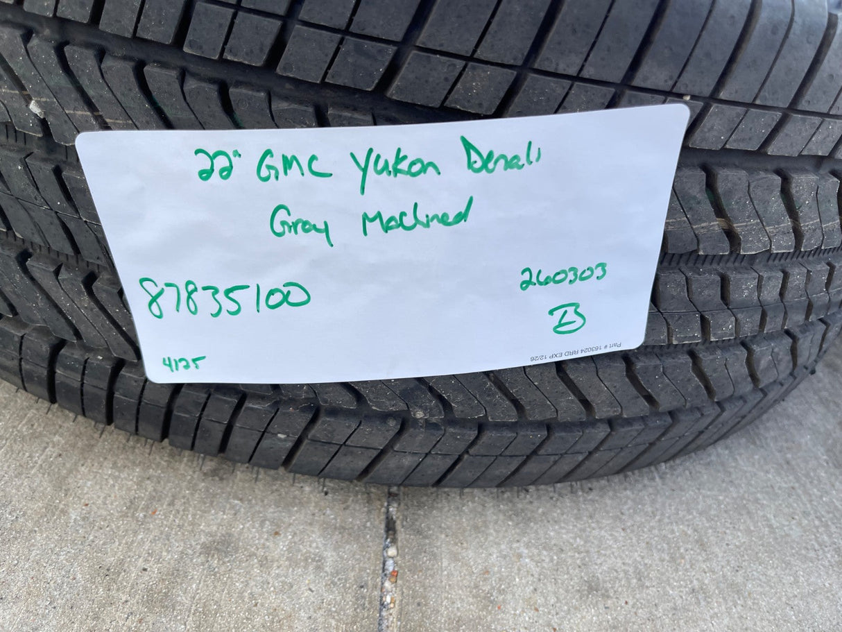 22" GMC Yukon Sierra DENALI OEM wheels rims Tahoe BRIDGESTONE 2024 2025 2026 NEW Texas Truck Tire