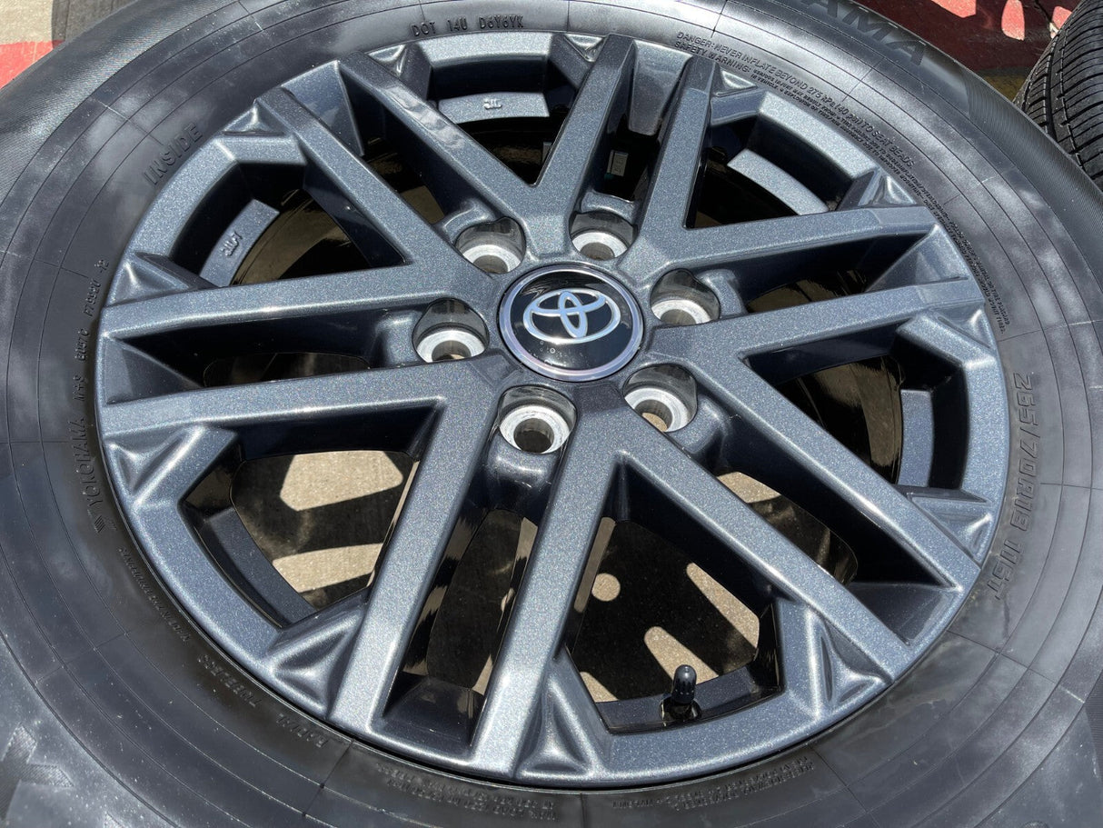 18" Toyota Tundra TRD OEM wheels rims 75281 Sequoia LX600 2025 2026 NEW Texas Truck Tire