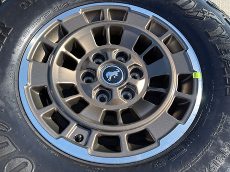 17" Ford Bronco HERITAGE Edition wheels rims BRONZE GOODYEAR 35" Texas Truck Tire
