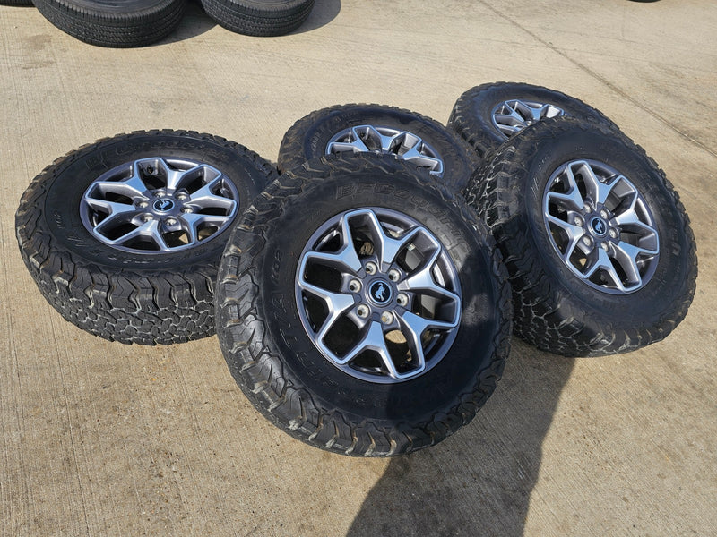 17" Ford Bronco wheels rims SASQUATCH 95229 10387 Ranger BFG KO2 A/T Texas Truck Tire