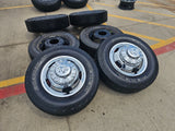17" Dodge Ram 3500 Dually 8x200 wheels rims 2703 2704 OEM A/T tires Texas Truck Tire