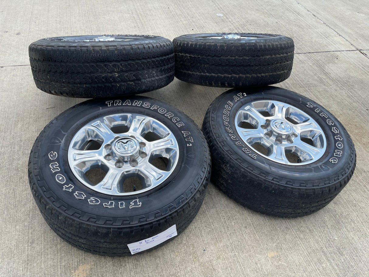 18" Ram 2500 3500 Laramie Power Wagon OEM wheels rims 2692 FIRESTONE DISCOUNTED Texas Truck Tire