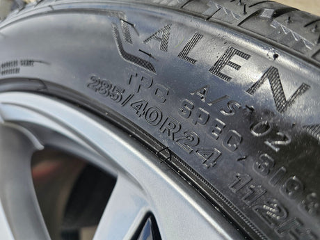 (1) 24" Cadillac Escalade V Platinum OEM wheel rim tire spare 2024 2025 2026 NEW Texas Truck Tire