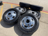 17" Ford F-350 Dually OEM 10477 10478 rims wheels 2023 2024 2025 TOYO A/T3 Texas Truck Tire