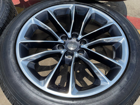 22" Jeep Grand Wagoneer OEM 9298 Obsidian rims wheels RAM 1500 2023 2024 2025 Texas Truck Tire