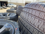 20" Dodge Ram 1500 OEM Laramie Black 2680 wheels rims tires 2024 2025 2026 NEW Texas Truck Tire