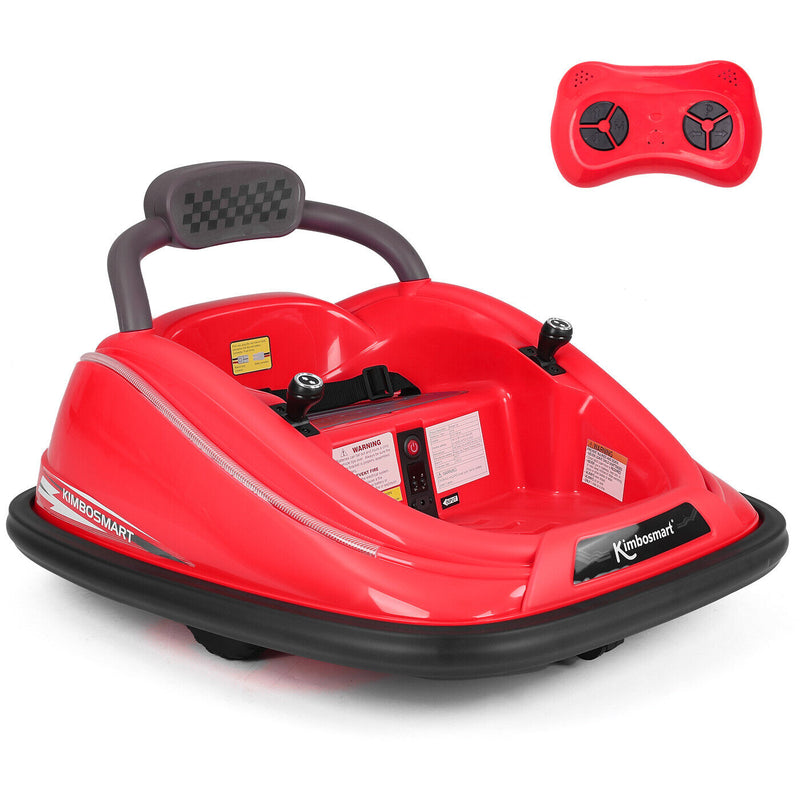 Kimbosmart Electric Bumper Car for Kids - Remote Controlled 360° Spin Ride-On