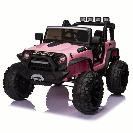 Electric 24V Battery Kids Ride On Car Toy Truck with USB, Bluetooth, and Remote Control Features