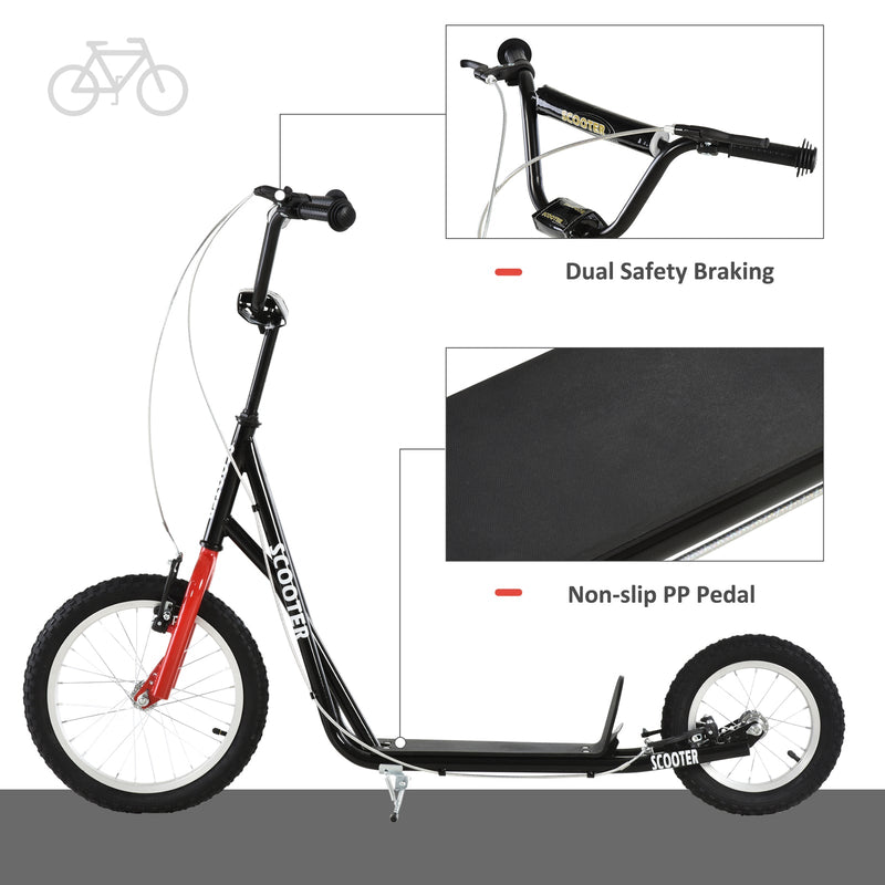 Adjustable Handlebar Kick Scooter for Youth and Teens Ages 5+