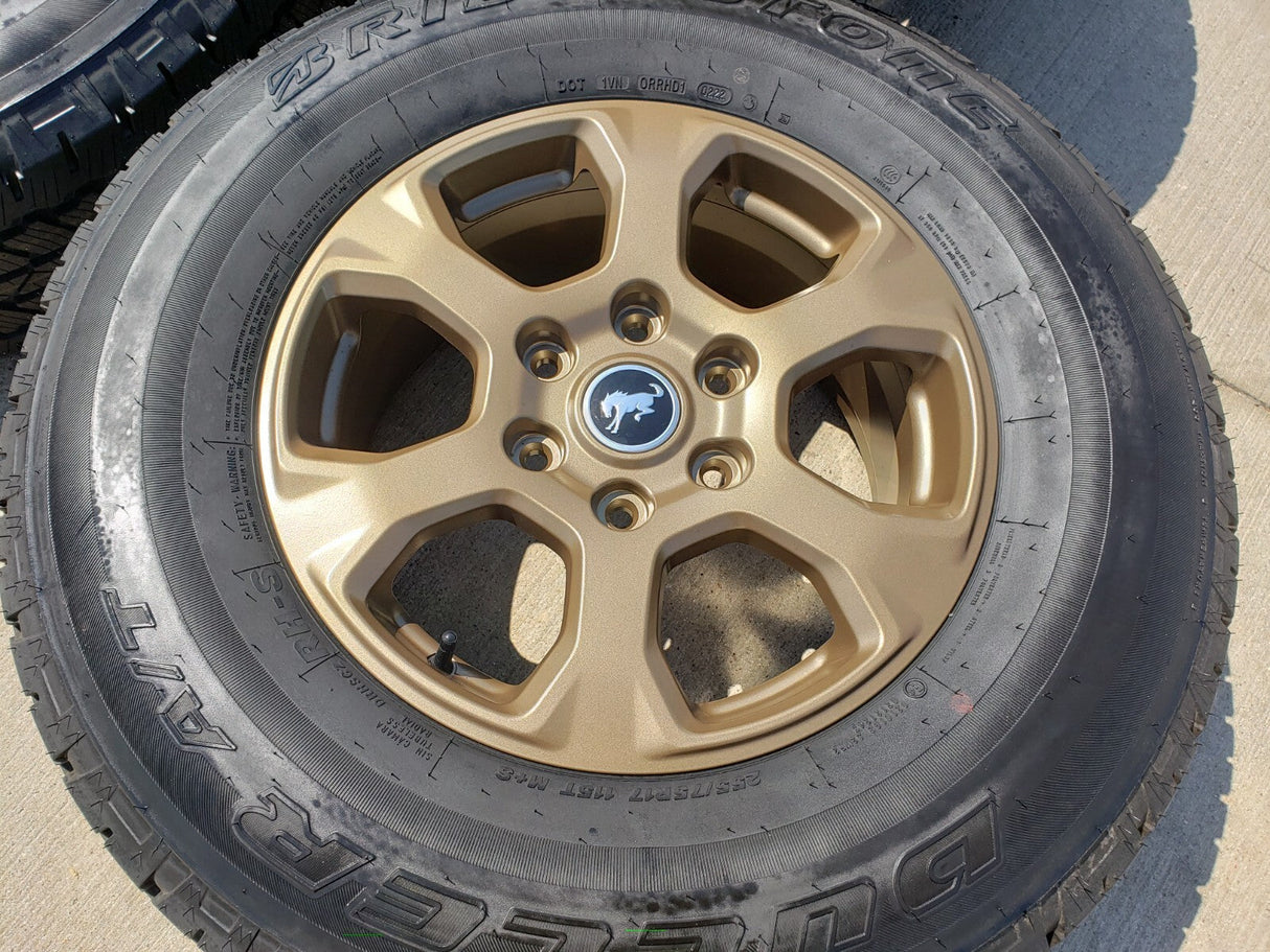 17" Ford Bronco HERITAGE wheels rims BRONZE tires 10384 OEM NEW Texas Truck Tire