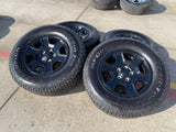 17" Jeep Wrangler Rubicon OEM 9260 wheels rims Gladiator tires BFG A/T NEW Texas Truck Tire