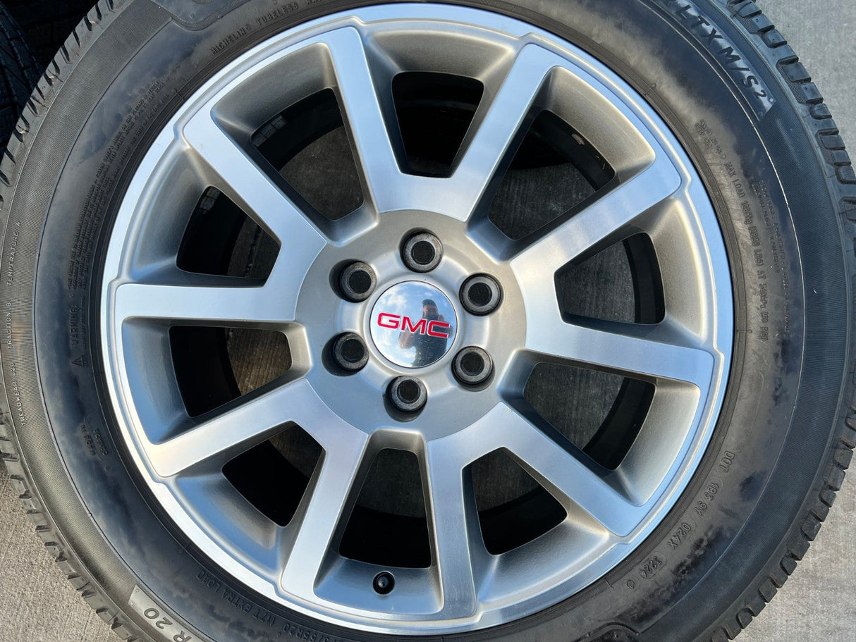 20" GMC Sierra Yukon DENALI OEM wheels rims 5699 5644 MICHELIN DEFENDER LTX M/S2 Texas Truck Tire