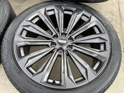 24" Cadillac Escalade V OEM wheels rims tires 2022 2023 2024 2025 2026 NEW Texas Truck Tire